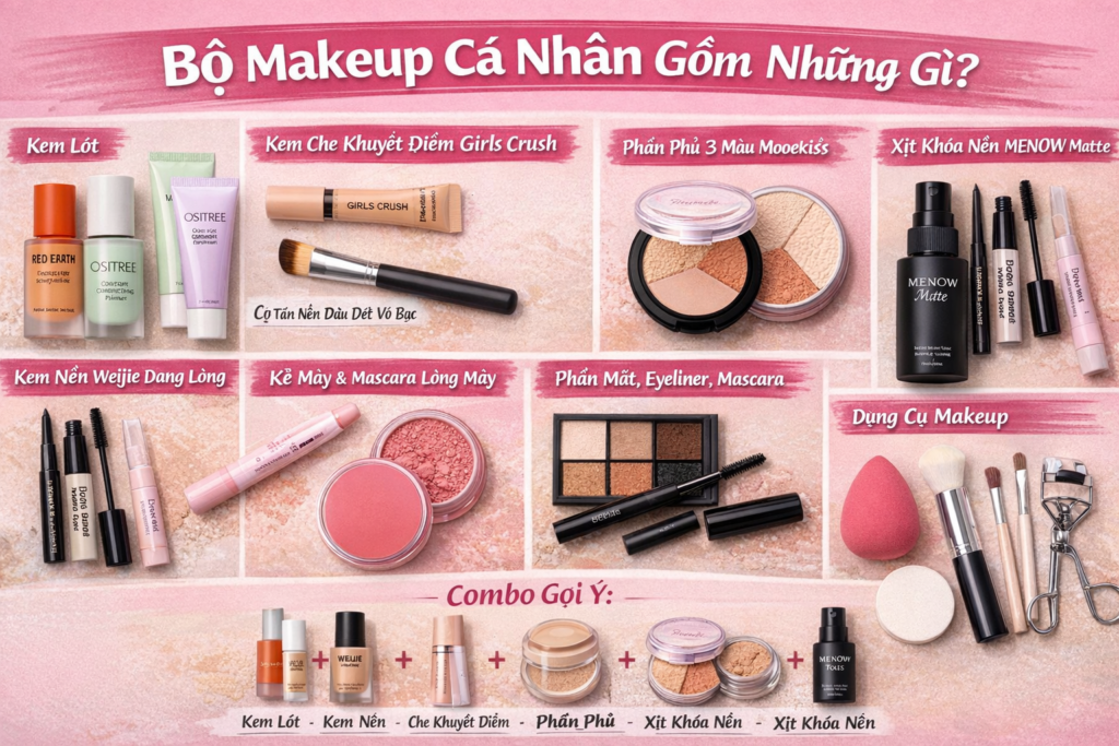 Bộ maekup cá nhân gồm những gì