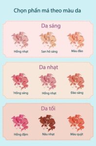 Cách đánh phấn má hồng cho gò má cao theo từng loại da